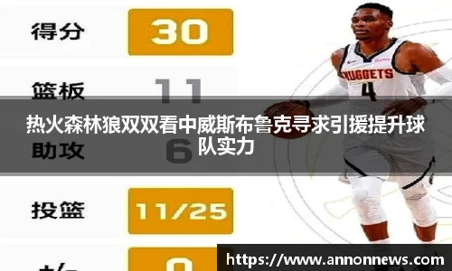 热火森林狼双双看中威斯布鲁克寻求引援提升球队实力